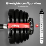 Adjustable 24kg Dumbbell for Home Gym Workouts