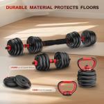 Yildue Adjustable Dumbbell and Barbell Set 30KG