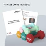 PROIRON 5KG Hex Neoprene Dumbbells - Pair