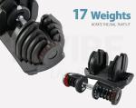 Adjustable 40kg Dumbbell Set for Gym Workouts