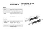 Cortex 20kg Dumbbell Weight Set for Strength Training