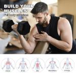 2 Pack Rubber Encased 1KG Hex Dumbbells