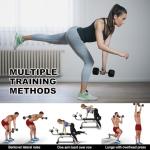 2 Pack Rubber Encased 1KG Hex Dumbbells