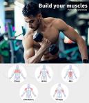 10kg Rubber Coated Hex Dumbbells - Pair or Single