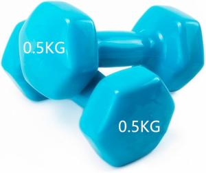 Vinyl-Coated Dumbbell Set for Strength Training