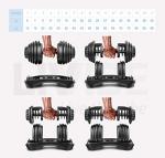 Adjustable 40kg Dumbbell Set for Gym Workouts