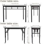 Height Adjustable Desk Set with Locking Casters