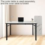 Height Adjustable Desk Set with Locking Casters