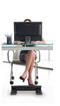 Adjustable Ergonomic Footrest with Massage Surface
