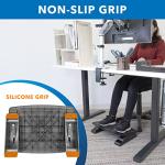 Adjustable Ergonomic Footrest with Massage Surface