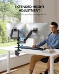 Ergonomic Dual Monitor Stand for 17-32 Inch Screens