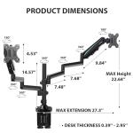 Eureka Ergonomic Dual Adjustable Monitor Stand