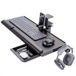 Ergonomic Under Desk Keyboard Tray with 360° Rotation