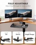 Adjustable Ergonomic Under Desk Keyboard Tray