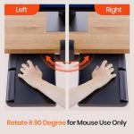 Ergonomic Under Desk Keyboard Tray with 360° Rotation
