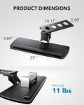 Adjustable Ergonomic Under Desk Keyboard Tray