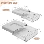 2 Pack Slide-Out Under Desk Storage Drawers