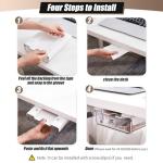 2 Pack Slide-Out Under Desk Storage Drawers