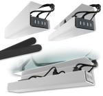 Under Desk Cable Management Tray Set - White