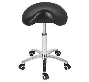 Antlu Adjustable Saddle Stool with Rolling Wheels