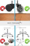 Ergonomic Saddle Stool with Wheels - Black