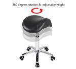 Antlu Adjustable Saddle Stool with Rolling Wheels