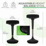 Adjustable Wobble Stool for Active Sitting