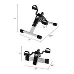Under Desk Bike Pedal Exerciser with Calorie Tracker
