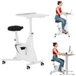FLEXISPOT Under Desk Exercise Bike with Removable Desktop