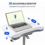 FLEXISPOT Under Desk Exercise Bike with Removable Desktop