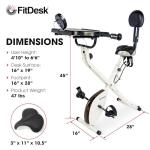 FitDesk Standing Exercise Bike with Adjustable Desk