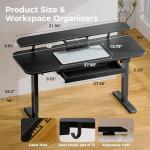 COMHOMA Electric Height Adjustable Standing Desk