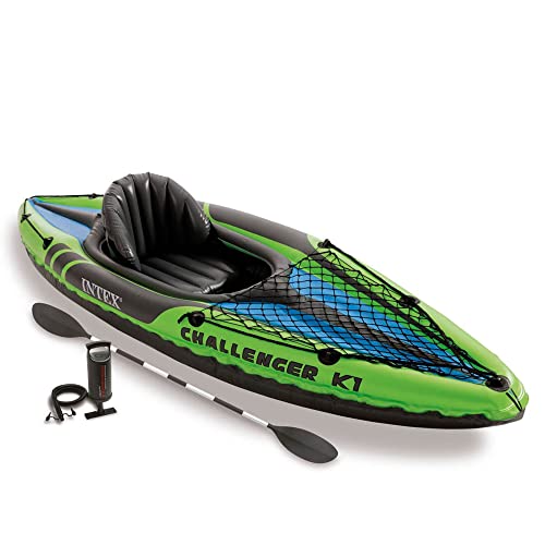 Intex Challenger K1 Sporty Kayak with Accessories (2 Pack)