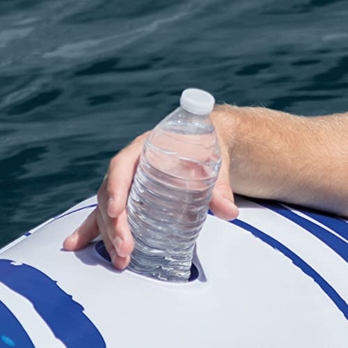 Inflatable Blue 5 Person Raft with Cooler and Backrests