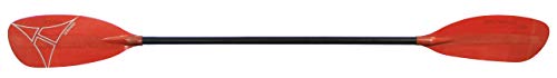 Geronimo Glass Straight Whitewater Kayak Paddle - Red