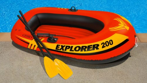 Intex Explorer 200 Inflatable 2 Person Rafting Set