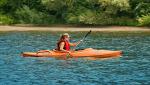 Sun Dolphin Aruba Sit-in Kayak with Paddle, Tangerine