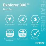 Intex Explorer 300 Fishing Raft Boat Bundle