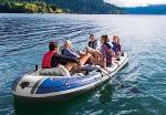 INTEX Excursion 5 Inflatable Boat Set: Deluxe Package