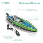 Intex Challenger K1 Sporty Kayak with Accessories (2 Pack)