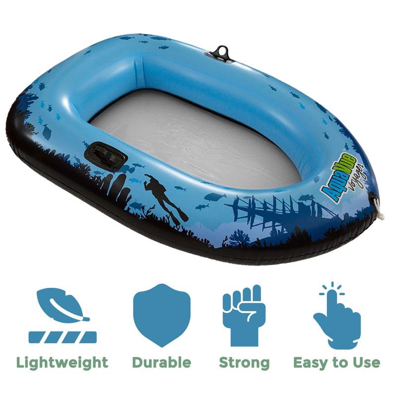AQUAVUE Voyager: Clear Bottom Inflatable Raft for All
