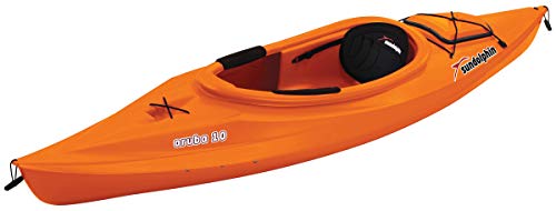 Sun Dolphin Aruba Sit-in Kayak with Paddle, Tangerine
