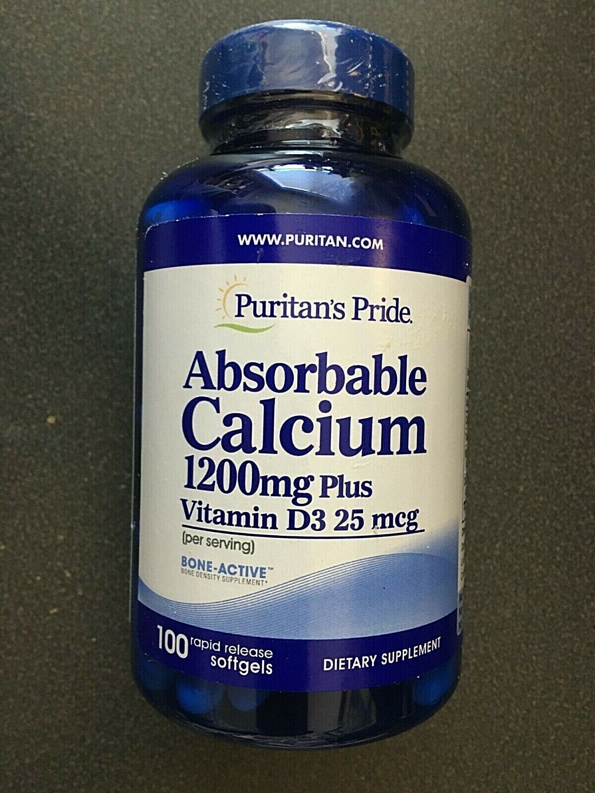 Calcium + Vitamin D3 Softgels for Bones