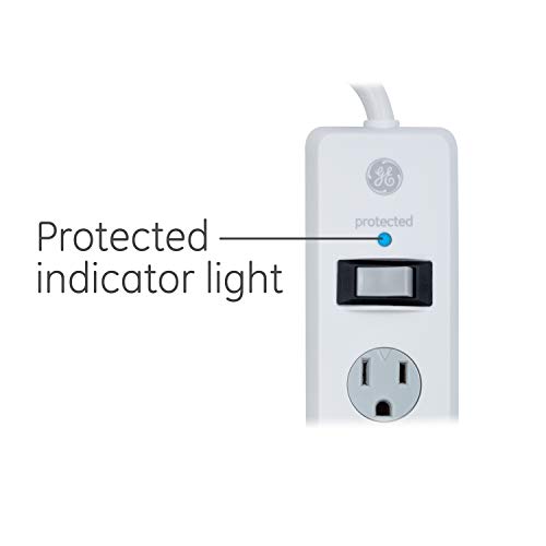 GE 6-Outlet Surge Protector with 10 Ft Cord