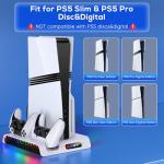 PS5 Pro/Slim Charging Stand with Cooling Fan