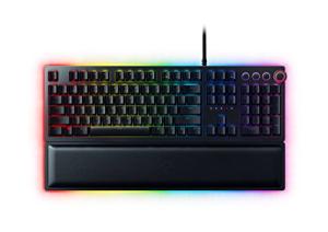 Razer Huntsman Elite RGB Gaming Keyboard with Wrist Rest