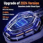 Ozeino Wireless Gaming Headset for PC and Consoles