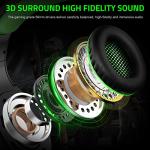 Wireless Gaming Headset with Microphone and LED Lights