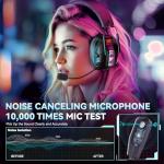 YPBDAN Wireless Gaming Headset with Noise Canceling Mic