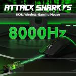 Attack Shark V5 Wireless Gaming Mouse - 42000 DPI